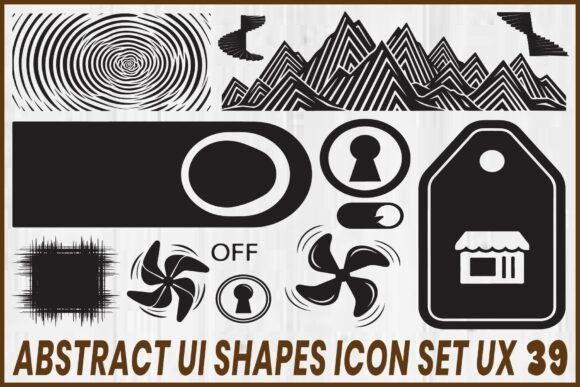 Abstract UI Shapes Icon Set