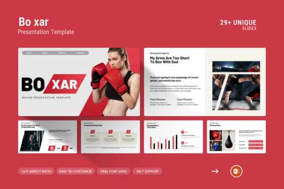 Boxer Boxing PowerPoint Template: A Professional Presentation Solution