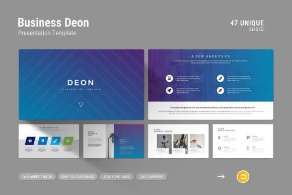 Business Deon Google Slides Template: A Professional and Creative Presentation Tool