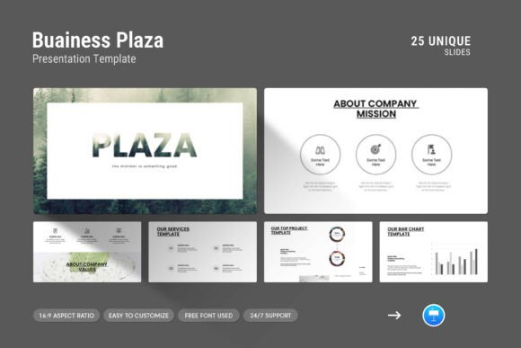 Business Plaza Keynote Template: A Professional and Versatile Presentation Tool