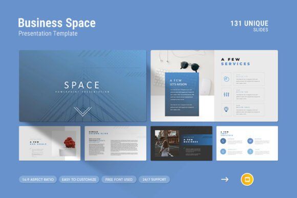 Business Space Google Slides Template: A Professional Way to Present Your Work