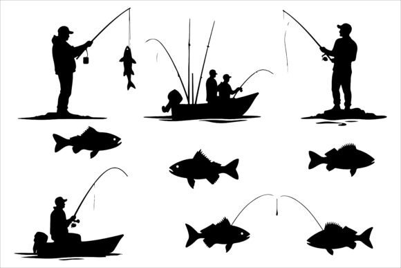 Fish Species Silhouette Vector Set: A Versatile Resource for Creative Projects