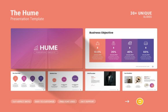 Hume Google Slides Template: A Modern Tool for Professional Presentations