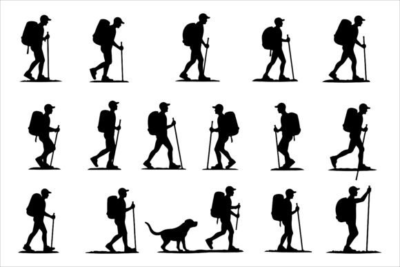 Outdoor Lifestyle Hiking Vector: A Versatile Resource for Creative and Practical Use