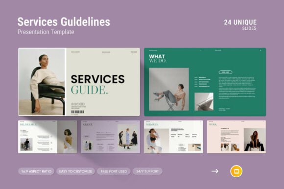 Services Guide Google Slides Template: A Modern Tool for Professional Presentations