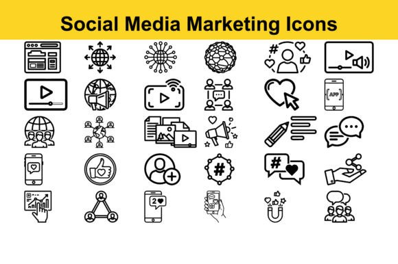Social Media Marketing Icons