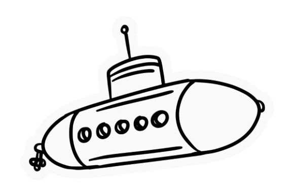Submarine Drawing: A Versatile Design Asset