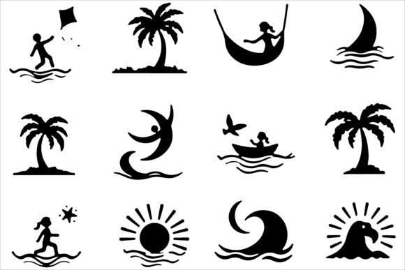 Summertime Silhouette Art Pack